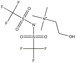 CHOLINE BIS(TRIFLUOROMETHYLSULFONYL)IMIDE Struktur