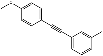 Benzene, 1-?[2-?(4-?methoxyphenyl)?ethynyl]?-?3-?methyl- Struktur