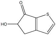 6H-Cyclopenta[b]thiophen-6-one,4,5-dihydro-5-hydroxy-(9CI) Struktur