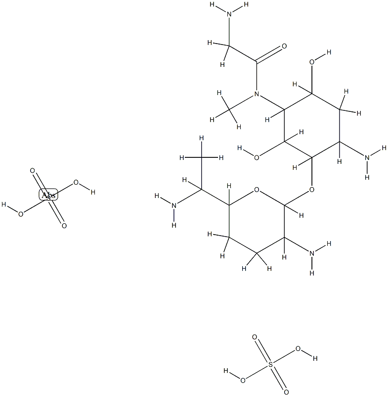 3-de-O-methylsporaricin A sulfate Struktur