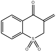 3-methenylthiochroman-4-one-1,1-dioxide Struktur