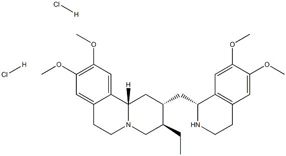 (+-)-Dehydro-2,3-emetine 2HCl [French] Struktur