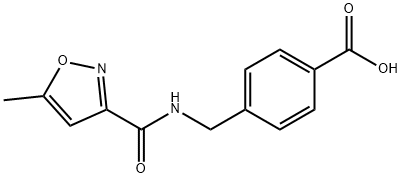 4-((5-methylisoxazole-3-carboxamido)methyl)benzoic acid Structure