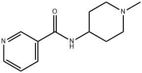 N-(1-Methyl-4-piperidinyl)-3-pyridinecarboxamide Struktur