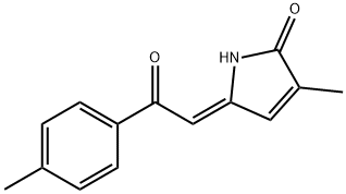 (5Z)-1,5-Dihydro-3-methyl-5-[2-(4-methylphenyl)-2-oxoethylidene]-2H-pyrrol-2-one Struktur