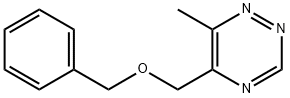 6-Methyl-5-[(phenylmethoxy)methyl]-1,2,4-triazine Struktur