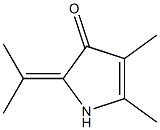 3H-Pyrrol-3-one,1,2-dihydro-4,5-dimethyl-2-(1-methylethylidene)-(9CI) Struktur