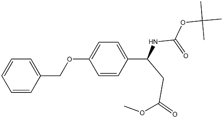 (βS)-β-[[(1,1-DiMethylethoxy)carbonyl]aMino]-4-phenylMethoxy-benzenepropanoic Acid Methyl Ester Struktur