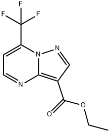 ethyl 7-(trifluoromethyl)pyrazolo[1,5-a]pyrimidine-3-carboxylate Struktur