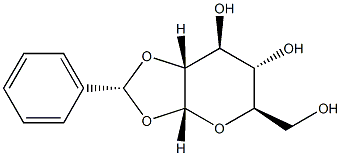 1-O,2-O-[(R)-Benzylidene]-α-D-glucopyranose Struktur