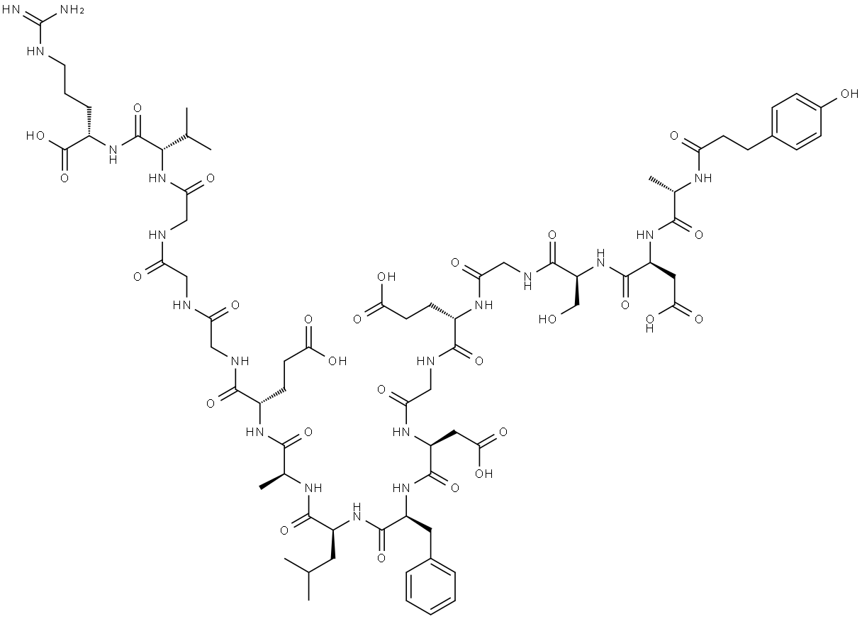 desaminotyrosylfibrinopeptide A Struktur