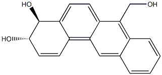 7-hydroxymethylbenz(a)anthracene-3,4-dihydrodiol Struktur