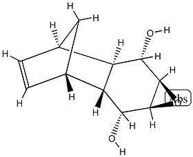 3,6-Methanonaphth[2,3-b]oxirene-2,7-diol,1a,2,2a,3,6,6a,7,7a-octahydro-,(1aR,2S,2aR,3R,6S,6aR,7R,7aS)-rel-(9CI) Struktur