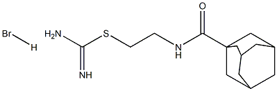 2-((Tricyclo(3.3.1.1(sup 3,7))dec-1-ylcarbonyl)amino)ethyl carbamimido thioate HBr Struktur