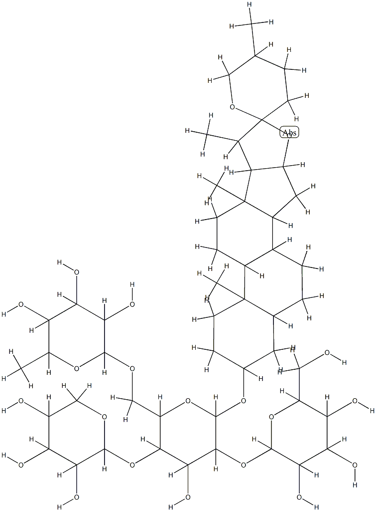 Asparanin D Struktur