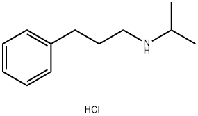 N-isopropyl-3-phenyl-1-propanamine hydrochloride Struktur