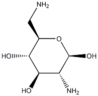 6-Amino-6-deoxy-β-D-glucosamine Struktur