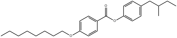 4-(2-methylbutyl)phenyl (±)-4-octyloxybenzoate Struktur