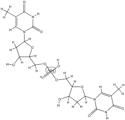 5'-O-thymidyl 3'-O-thymidylphosphate Struktur