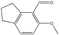 2,3-Dihydro-5-methoxy-1H-indene-4-carboxaldehyde Struktur