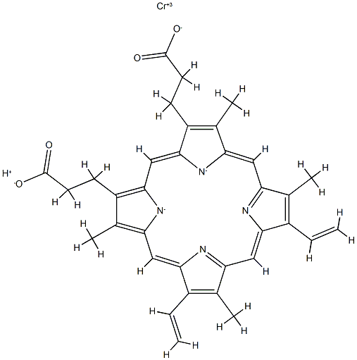 chromium protoporphyrin IX Struktur