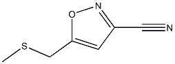 3-Isoxazolecarbonitrile,5-[(methylthio)methyl]-(9CI) Struktur