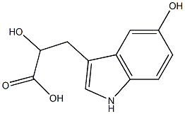 5-(hydroxy-3-indolyl)lactic acid Struktur