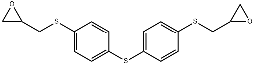 BIS{4-(2,3-EPOXYPROPYLTHIOPHENYL)SULFIDE Struktur