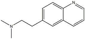 6-Quinolineethanamine,N,N-dimethyl-(9CI) Struktur