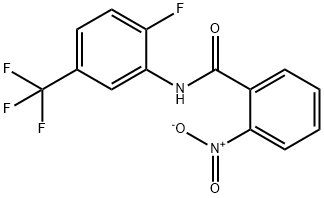 N-[2-fluoro-5-(trifluoromethyl)phenyl]-2-nitrobenzamide Struktur