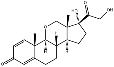 delta(1)-11-oxa-11-deoxycortisol Struktur