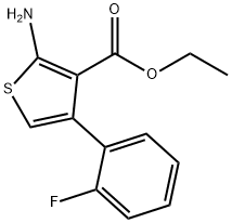 ethyl 2-amino-4-(2-fluorophenyl)thiophene-3-carboxylate Struktur