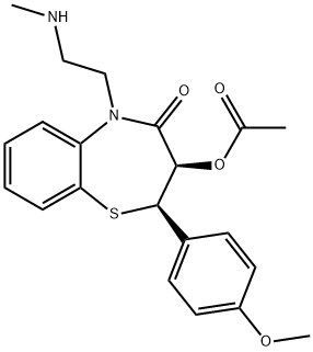 N-monodemethyldiltiazem Struktur