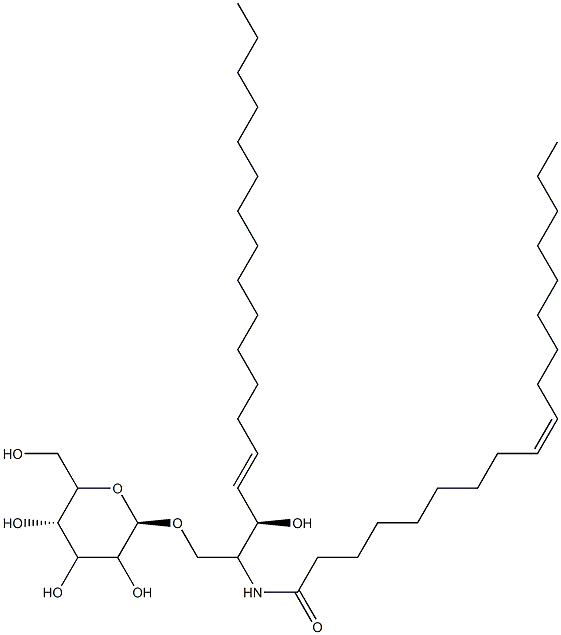 D-glucosyl--1,1' N-oleoyl-D-erythro-sphingosine Struktur