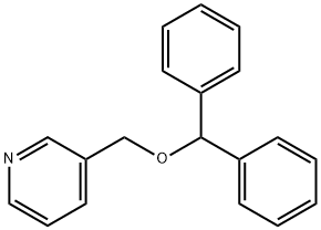 3-((Diphenylmethoxy)methylpyridine Struktur