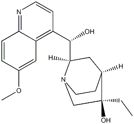 3-hydroxydihydroquinidine Struktur