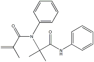 2-Propenamide,N-[1,1-dimethyl-2-oxo-2-(phenylamino)ethyl]-2-methyl-N-phenyl-(9CI) Struktur