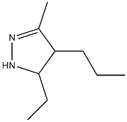 -delta-2-Pyrazoline,  5-ethyl-3-methyl-4-propyl-  (3CI) Struktur