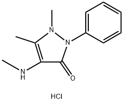 MetaMizole IMpurity C (4-MethylaMinoantipyrine) HCl Struktur