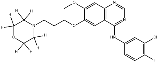 Gefitinib D8 Struktur