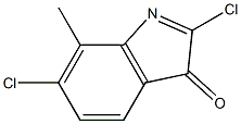 3H-Pseudoindol-3-one,  2,6-dichloro-7-methyl-  (5CI) Struktur