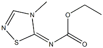 -delta-2-1,2,4-Thiadiazoline--delta-5,N-carbamic  acid,  4-methyl-,  ethyl  ester  (5CI) Struktur