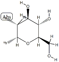 2-deoxy-2-fluoroglucopyranosyl fluoride Struktur