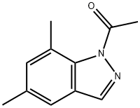 Isoindazole,  1-acetyl-5,7-dimethyl-  (3CI) Struktur