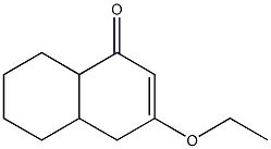 1(4H)-Naphthalenone,3-ethoxy-4a,5,6,7,8,8a-hexahydro-(5CI) Struktur