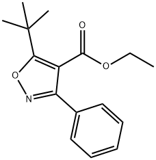 4-Isoxazolecarboxylicacid,5-tert-butyl-3-phenyl-,Etester(4CI) Struktur