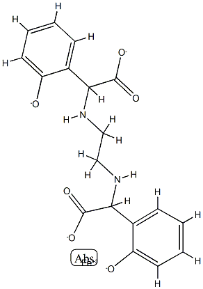 iron-ethylenediamine-N,N'-bis(2-hydroxyphenylacetic acid) Struktur