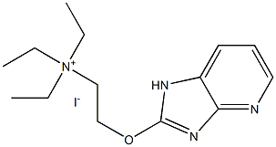 triethyl-[2-(2,7,9-triazabicyclo[4.3.0]nona-2,4,8,10-tetraen-8-yloxy)e thyl]azanium iodide Struktur