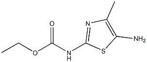 2-Thiazolecarbamicacid,5-amino-4-methyl-,ethylester(5CI) Struktur