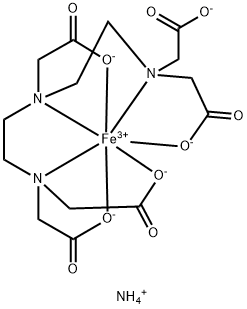 N,N-二[2-[二(羧甲基)氨基]乙基]甘氨酸基合鐵(2-)二胺鹽 結(jié)構(gòu)式